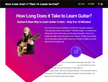 Tablet Screenshot of learnguitarfast.com